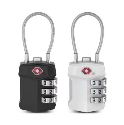 China Travel Wire TSA Luggage Lock 3 Digit For School Gym Suitcase for sale