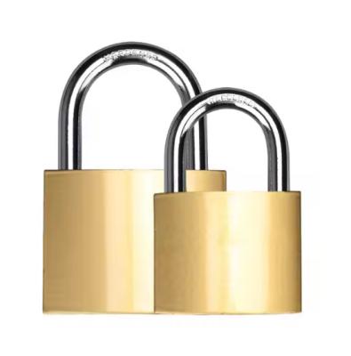 China Security Imitation Copper Padlock 32mm 38mm 50mm Iron Keyed Alike Padlocks for sale