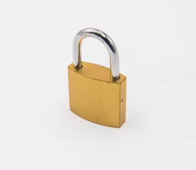 China Bulk Hardened Steel Imitation Copper Padlock 38mm For Outdoor for sale