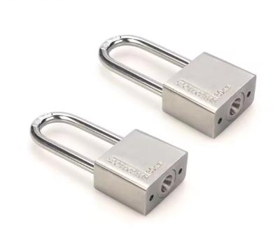 China 40mm Rust Proof Padlock Stainless Steel Long Shackle Safety Padlocks Keyed Alike for sale