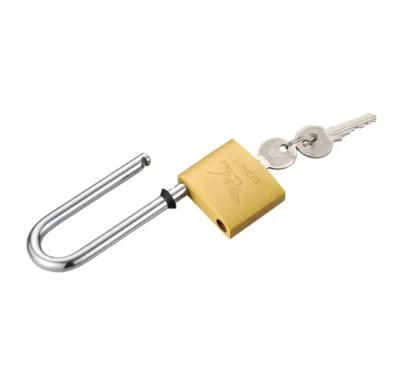 China 75mm Brass Long Shackle Padlock Combination Customized for sale