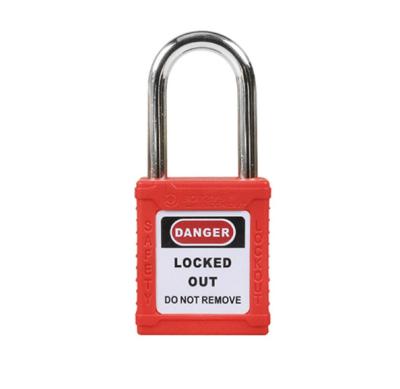 China Electrical Safety Keyed Industrial Padlock Steel Shackle 40mm Keyed Alike for sale