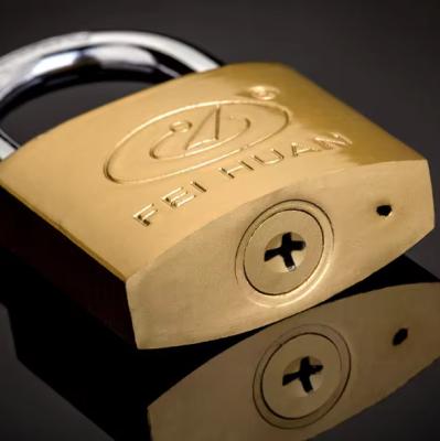 China Antirust Imitation Copper Padlock Toolbox 38mm Custom Logo for sale