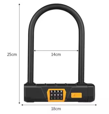 China Road Mountain Bicycle U Shaped Padlock Combination Digital for sale