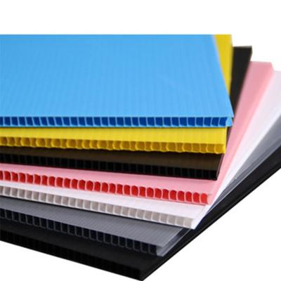 China Waterproof Polypropylene Sheet Corrugated Plastic PP Board Correx Antistatic Cellular Extruded Copolymer Cavity 4Mm Pure for sale