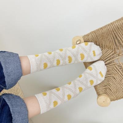 China QUICK DRY YL Sizes 4 0-9 Years Wholesale Custom Design Cute Kids Baby Cotton Socks For Teen Boys School Girl Jacquard Crew Socks children for sale