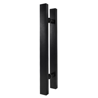 China Firm Made Top Quality Matte Black Stainless Door Handle Custom Made From China for sale