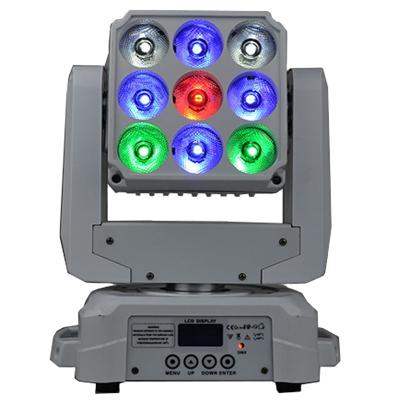 China Generation Matrix Led Moving Head Light 4in1for Wedding DJ Disco Equipment 27*15*40cm for sale