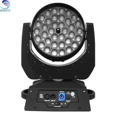 China Plastic zoom wash 36x10w rgbw led moving head light for concert for sale