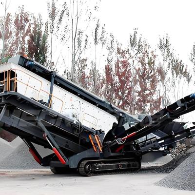 China Serviço Pós-Venda Perfeito Trituradores de Impacto Móveis de Tipo Crawler para Granito Quartz Pebble à venda