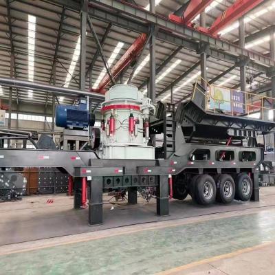 China 70-300tph Linha de produção de pedra Crawler Mobile Cone Crusher com tecnologia avançada à venda