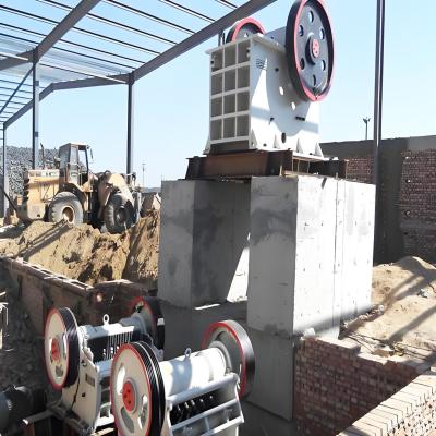 China Rock/Ore/Mining Jaw Crusher with 0-410mm Inlet Size and 1 Year After-sales Service for sale