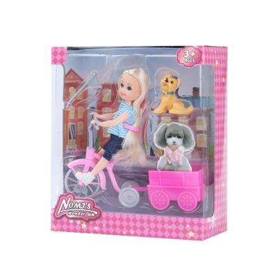 China FLASHING 2022 Interesting Price New Type Toy Doll Children Outdoor Theme Doll Toy Set With Puppy for sale