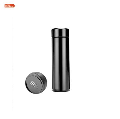 China Viable Hot Sale Stocked Interesting Drinking Vacuum Flask Smart Water Bottles 500ML One With Temperature for sale