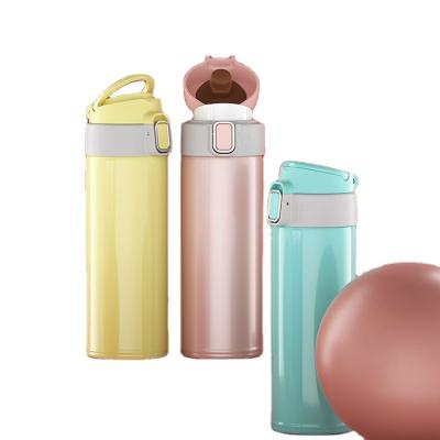 China Wholesale 500ml PORTABLE Double Wall Insulated Bounce Stainless Steel Water Bottle for sale