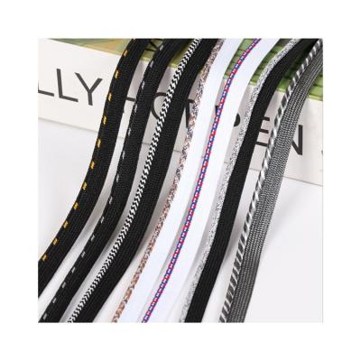 China 2022 viable new custom made black and white ribbon band polyester braid quilt cover polyester ribbon for sale