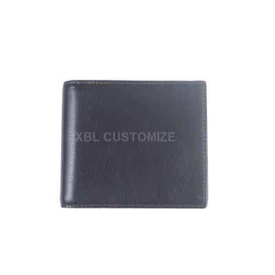 China 2022 Simple Men's Money Clip Canton Genuine Leather Factory Anti-theft Wallet Credit Card Holder Rfid Wallets for sale