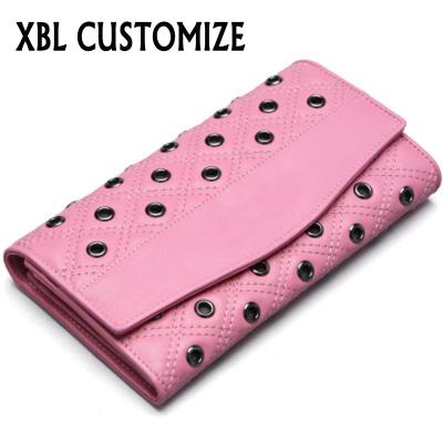 China Hip Hop Purse With Rivet Latest Design Ladies Wallet Fashion Women Wallet for sale