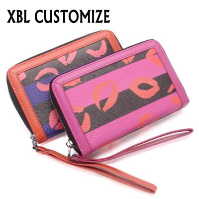 China Fashion XBL CUSTOMIZE Women Canton Genuine Leather Wallet Wallet Women Fashion Small Short Wallet Women for sale