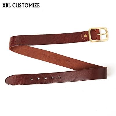 China Classic XBL CUSTOMIZE Belt For Men Combine Pin Buckle Leisure Cowhide Manual High Quality Mens Belts Retro Stylish for sale