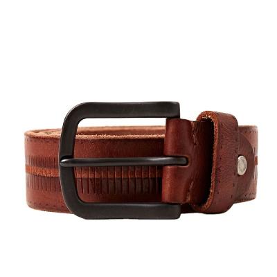 China Fashionable Real Cow Skin Multi Colors Mens Belts Printed Patterns Emboss Mens Belt With Black Buckle for sale