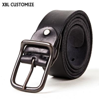 China Fashionable Genuine Leather Buckle Men's Alloy Belts Colors Pin Classic Business Men Belt for sale