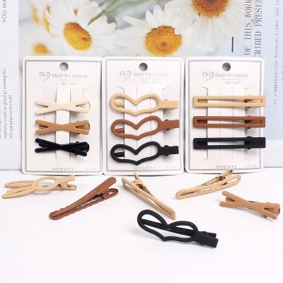 China Autumn And Winter Girls Ins Korean new popular cute temperament single shots retro vintage cut hairpin set for sale