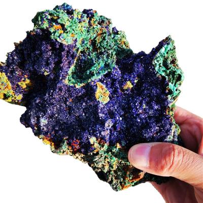 China Blue Rough Azurite and Malachite Reiki Stones from Europe Quartz Crystal Mineral Specimen for sale