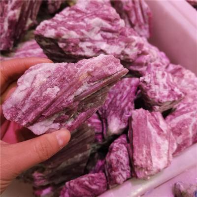 China Natural Tourmaline Pink Rough Stones Rubellite Tourmaline Specimens from Europe Crystal Quartz Raw Rock Mineral for sale