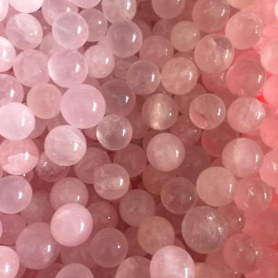 China Europe Natural Rock Polished Rose Quartz Spheres Pink Crystal Balls for sale