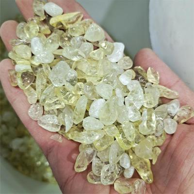 China Europe Crystal Tumbled Stones Polished Clear High Quality Natural Crystal Citrin Gravel for Healing for sale