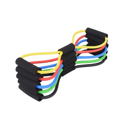 China Wholesale Durable Sell Well Material 8 Shape Chest Expander Gather Yoga Resistance Band High Quality Band for sale