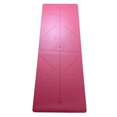 China 2021 factory direct sales PU+Natural fitness product high quality rubber yoga mat thick yoga mat for sale