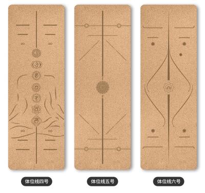 China Exercise Mat Customize Rubber Cork Yoga Mat for sale