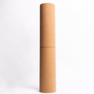 China Exercise Mat Eco Friendly Custom Cork Wooden Rubber Yoga Mat for sale