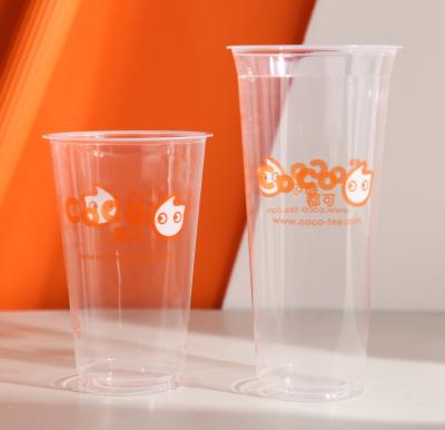 China Diameter 500ml 700ml Blister Cups 89mm Diameter 500ml 700ml Plastic Insulated Disposable Beverage Drinkware Plastic Hot Cold Cup for sale