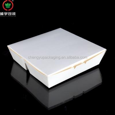 China Disposable Fast Food Paper Meal Box Disposable Food Packaging for sale