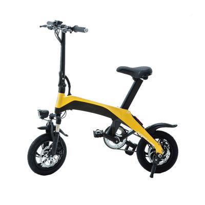 China Mini Maike Carbon Fiber Road Carbon Fiber Bike Foldable Electric Bicycle Ebike 36V With Led Light for sale