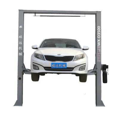 China CAR REPAIR MAINTENANCE LIFTING 2018 Salets 2 Post Hydraulic Single Post Gantry Car Lift 3.5T Hydraulic Single Release Car Lift WX-D3500 for sale