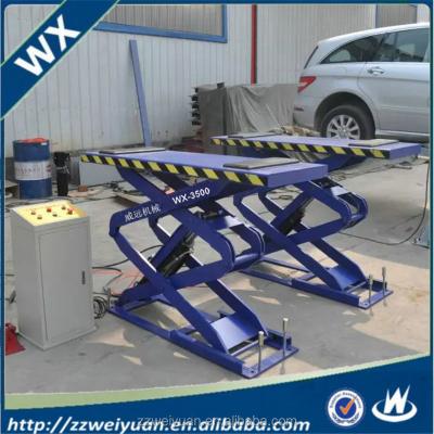 China 2018 car repair shop hot sales WX-3500 underground scissor car lift, used car scissor lift for sale 3000kg, car scissor lift for sale