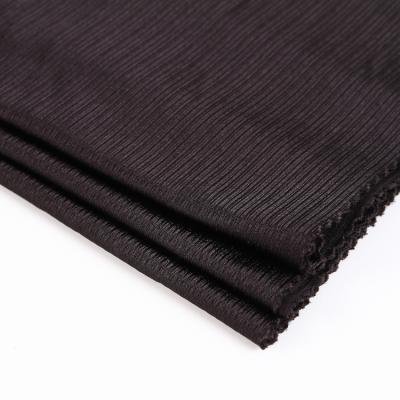 China High quality anti static stripe polyester spandex bright warp knitted blend fabric in china for sale