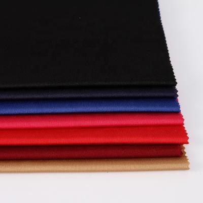 China Stretch China Plain Dyed Warp Knit Spandex Fabric Swimming Polyester for sale