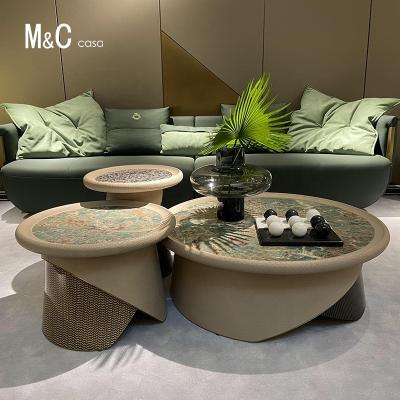 China Modern Adjustable Marble Coffee Table (Other) Coffee Table TV Unit And Coffee Table Set for sale