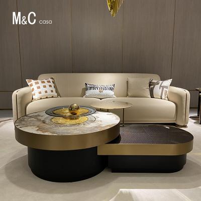 China (Other) AK-003Gmodern Adjustable Coffee Table Marble Coffee Table for sale