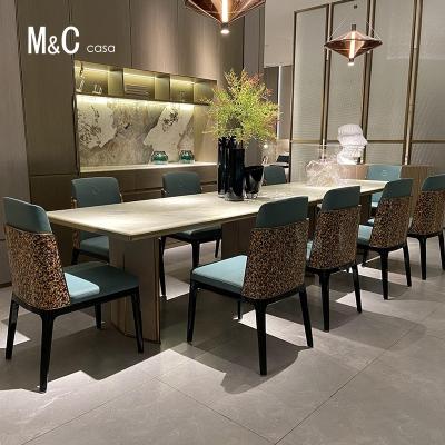 China (Other) AK-004E-1marble adjustable dining table for sale