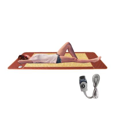 China Factory direct sale electric heating jade massage home use comfortable infrared mattress massage for sale