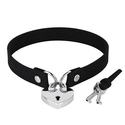 China High Quality Games Women Leather Neck Collar Bondage Sex Collar Neckerchief for sale