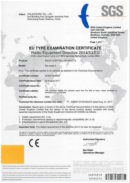 CE - Shantou Exhobby Model Limited