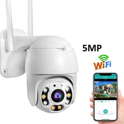 China Qearim IP66 NIGHT VISION Auto Trailing Colorful 5MP Icsee Wifi Camera 360 ptz IP Camera Night Vision Outdoor Network Camera for sale