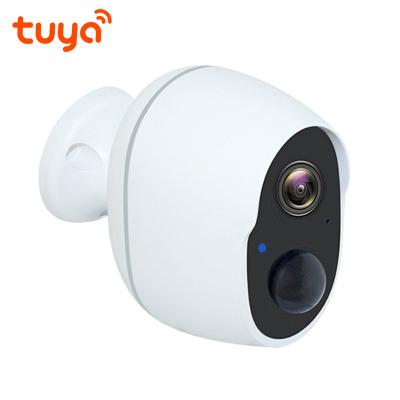 China Tuya NIGHT VISION QEARIM IP66 IP66 Waterproof Outdoor Smart Life Low Power Rechargeable Battery Operated IP Camera WiFi Camera Low for sale